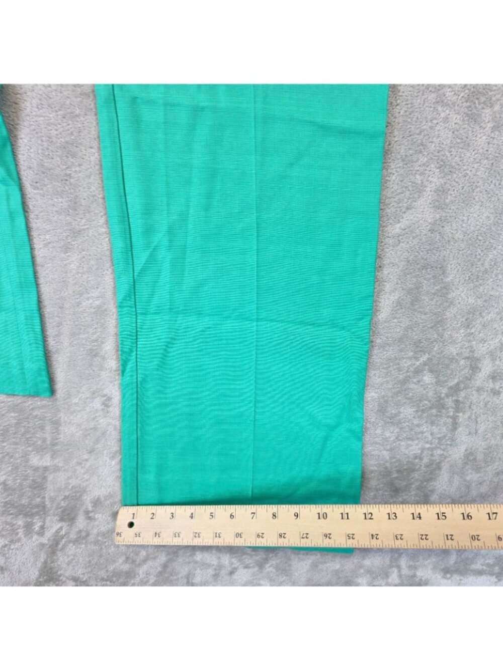 Sezane Dress Pants Womens 34 US 2 Green Viscose Twill Wide Leg High Rise - Picture 11 of 12